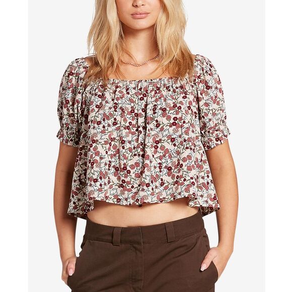 Volcom Flower Trip Crop Top - Picture 3 of 3